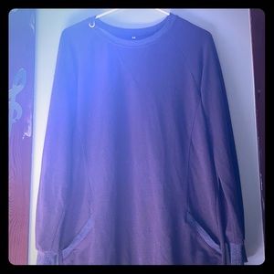 a full length sweater